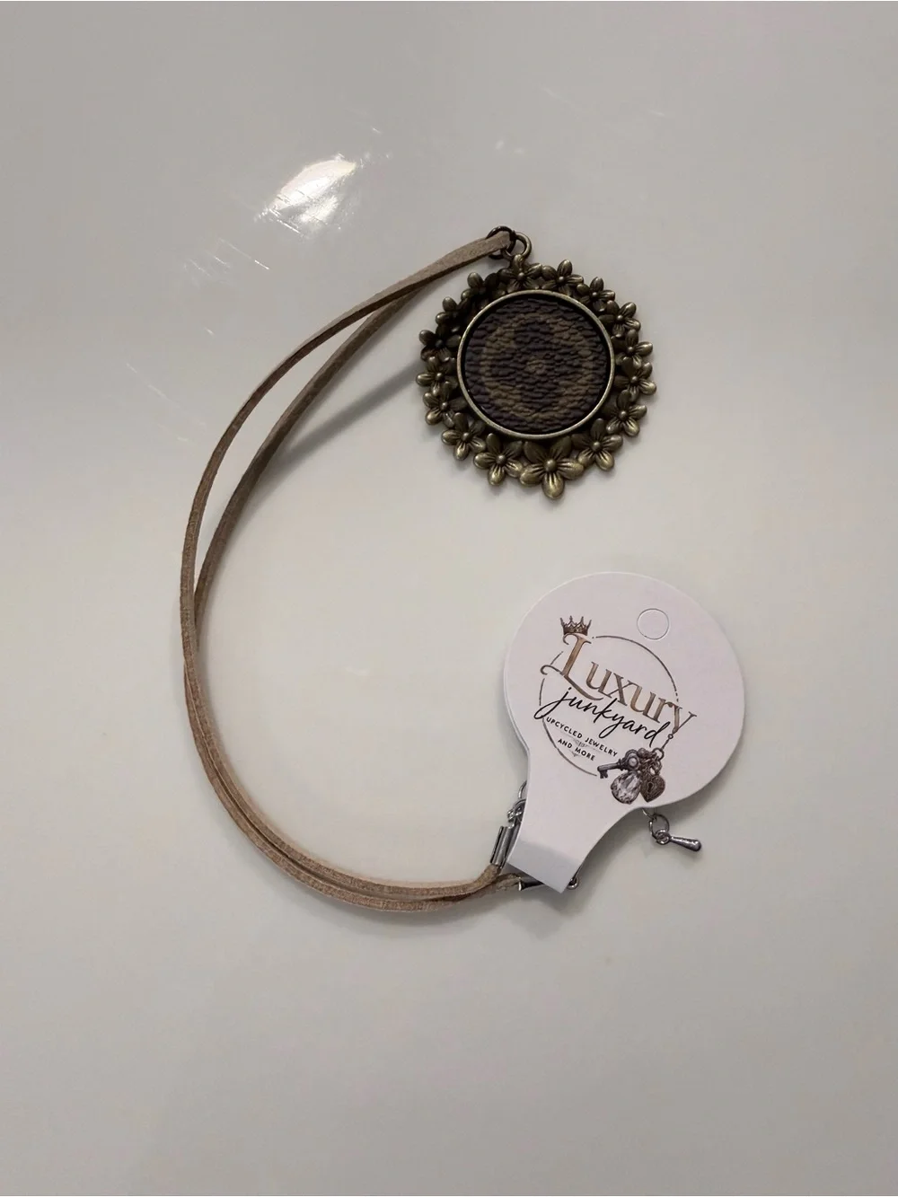 Repurposed Louis Vuitton Choker Necklace